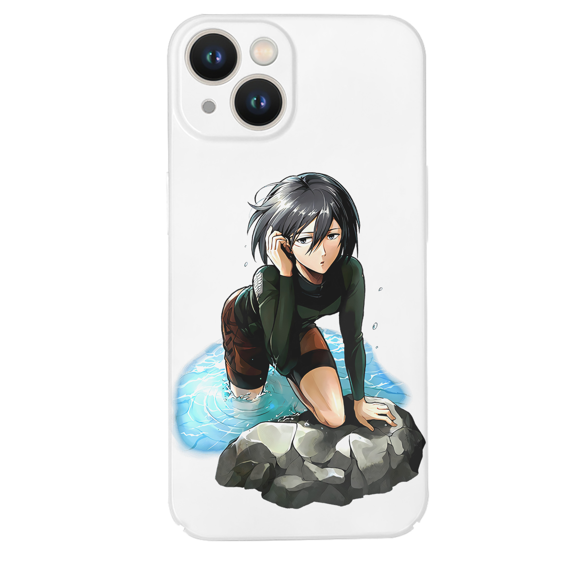 （画像用） 進撃の巨人 ミカサ·アッカーマン Attack on Titan Mikasa Ackerman 【iPhone 14シリーズ対応】ハードケース